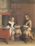 The Military Admirer (mk05) Gerard Ter Borch